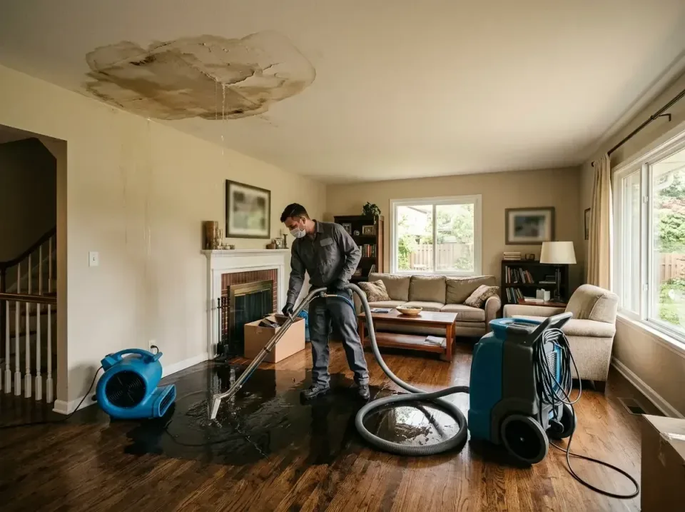 attic-pipe-burst-ceiling-drip-008 — frequently asked questions, Water Damage Restoration & Carpet Care in Worthington Hills,…